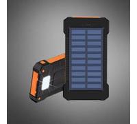 Batterie Externe Solaire Portable 20000mAh : Charge Rapide et Étanche avec Lampe de Poche SOS Garantie 2 Ans ! Très Robuste