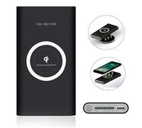Batterie externe - TD - 8000 mAh - Chargement par induction - Longue durée de vie - Aluminium