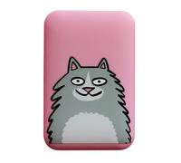 WONDEE Chargeur portable Tiffany Cooper - 10 000mAh - 3 ports (2 USB + USB-C) - Chat drôle