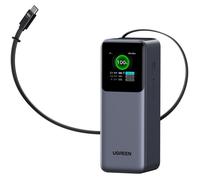 Ugreen – Batterie externe Nexode PB726 – 20000 mAh, 165W, câble rétractable, 3 sorties – gris foncé