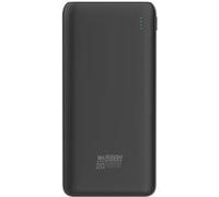 Urban Factory Batterie externe UPB25UF 20 000 mAh Polymère USB‑C et 2x USB‑A 2,1A Noir