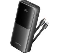 Batterie externe USB avec écran Vention - 20000mAh 22.5W (Noir) + Cables USB/C + Lightning inclus (Noir)