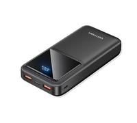 Batterie externe USB-C, 2xUSB, Micro-USB, écran LED, PD22.5W, 20000mAh - Vention (FHLB0) - Noir
