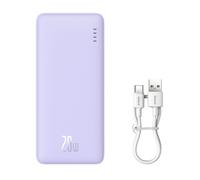 Batterie Externe USB, Type-C, Micro-USB, 20W, 10000mAh + Câble Type-C - Baseus Airpow (P10022801513-00) - Nebula Purple