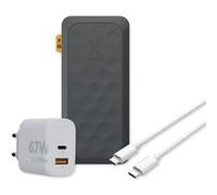 Batterie externe Xtorm 67 W Fuel Series 5 27 000 mAh + chargeur domestique Xtorm 67 W GaN2 Noir G