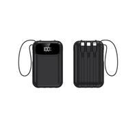 Batterie ExterneBanque d’Alimentation, Chargeur Portable à Charge Rapide 22,5 W, pour Chargeur Portable avec entrées d’Affichage LED 20000mAh Banque d’Alimentation Portable de Grande capacité (Noir)