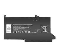 Batterie F3YGT DJ1J0 Compatible avec Dell 7480 2X39G Latitude 12 7000 7280 7290 E7280 E7290 E7380 E7390 13 7000 7380 7390 14 74807490 Batterie pour Ordinateur Portable(Black DJ1J0)