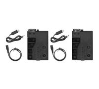 Batterie factice 2X -E8 avec câble adaptateur USB de remplacement pour banque d'alimentation CC
