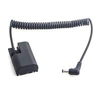 Batterie factice LP-E6 entièrement décodée - Batterie externe DR-E6 DC avec câble spiralé adaptateur d'alimentation pour Canon EOS 5DS R, 5D Mark IV IIII II, 6D, 7D Mark II, 80D, 70D, 60D 60Da