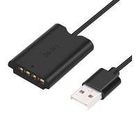 Batterie Factice NP-BX1 avec Adaptateur Secteur USB-A Coupleur DC pour Appareil Photo ZV-1 RX100 M7 M6 M5 RX1R HX50 HX90 HX300 HX400