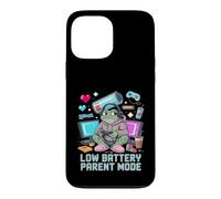 Batterie Faible en Mode Parent, Gamer fatigué Coque pour iPhone 13 Pro Max