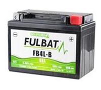 Fulbat Batterie moto FB4L-B – 12 V 5 Ah – Gel, sans entretien, activée usine – L120×70×92
