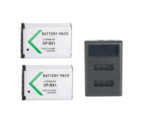 Batterie for Appareil Photo 1240 mAh 3,6 V, Compatible avec Les modèles Sony suivants : RX100, H400, RX1R, HX300, HX400, HX50, M6, M7, X3000R, X3000 et AS300(Set)