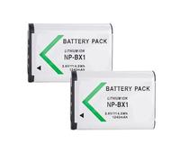 Batterie for Appareil Photo 1240 mAh 3,6 V, Compatible avec Les modèles Sony suivants : RX100, H400, RX1R, HX300, HX400, HX50, M6, M7, X3000R, X3000 et AS300(2pcs)