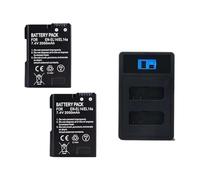 Batterie for Appareil Photo 2050 mAh EN-EL14a, Compatible avec Nikon : P7000, P7100, P7800, P7700, D3100, D3200, D3300, D3400, D3500, D5600, D5100 et D5300(Set)