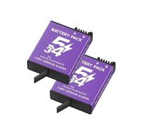 Batterie for Appareil Photo 2250 mAh, Compatible avec Osmo, Action 4/3/5 Pro, Accessoires for caméras Sportives(2pcs)