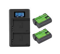 Batterie for Appareil Photo 2850 mAh, Compatible avec Nikon, Z5, Z6, Z7, D7100, D7200, D7500, D850, D750, D7500(Set)