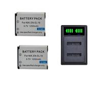 Batterie for Appareil Photo EN-EL19 ENEL19 en EL19, Compatible avec Nikon, Coolpix S6600 S6900 S2600 S3100 S4100 S5200 S6400 W150(Ste1)