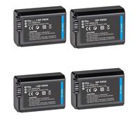Batterie for Appareil Photo NP-FW50 6800 MAh, Compatible avec Les Modèles Sony Alpha A6000, A6500, A6300, A6400, A7, A7II, A7RII, A7SII, A7S, A7S2 Et A7R.(4 pcs)