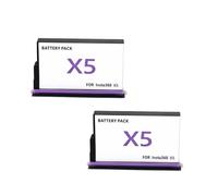 Batterie for Caméra d'action Panoramique 360°, Compatible avec Insta360 X5(2battery)