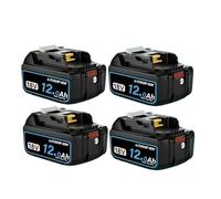 Batterie For Outils Électriques 18V 8Ah/10Ah/12Ah, Compatible For Makita, Batterie 18V DGA404 DTW700 DHR202 DJV182 DDF487 DTD172 DHP489(4PCS 12.0Ah)