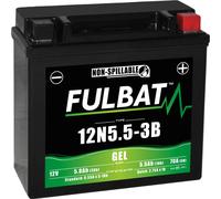 Batterie FULBAT FUL GEL - 12N5.5-3B (Gel, sans entretien)