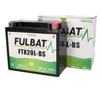 Batterie FULBAT FUL GEL - FTX20HL-BS / YTX20HL-BS (Gel, sans entretien)