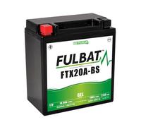 Fulbat - Batterie Fulbat GEL SLA FTX20A-BS GEL 12V 18AH 270 AMPS 150x87x161 + Gauche