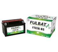 Fulbat Batterie FTX7A-BS 12 V 6 Ah – livrée avec acide, sans entretien