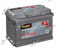 Batterie Fulmen D21 FA612 12v 60ah 600A 561 400 060 - Expidition le Jour Même