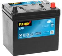 FULMEN - Batterie voiture Start & Stop 12V 60AH 520A (n°FL604) - Réf. 404630