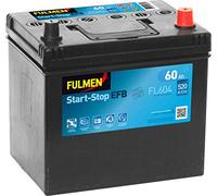 FULMEN - Batterie voiture Start & Stop 12V 60AH 520A (n°FL604) - Réf. 404630