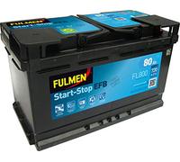 FULMEN Batterie de démarrage 80ah / 720A AUDI A1, TOYOTA VERSO (FL800)