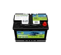 Batterie Gel 12V 100Ah pour Camping-Car, Caravane et Bateau - Batterie à Décharge Lente Longue Durée - Sans Entretien et Résistante aux Vibrations