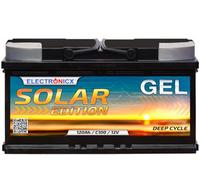 Batterie GEL 12V 120Ah Décharge Lente - Sans Entretien, Pour Camping-Car, Bateau, Jardin, Systèmes Solaires, Off-Grid - Electronicx Solar Edition