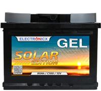 Batterie Gel 12V 80Ah Décharge Lente - sans Entretien, pour Camping-Car, Bateau, Jardin, Systèmes Solaires, Off-Grid - Electronicx Solar Edition