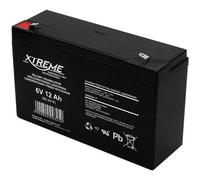 Batterie gel 6V 12Ah rechargeable AGM Xtreme - idéale pour les systèmes d'alarme et les onduleurs