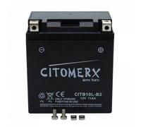 Batterie gel CIT YB10L-B2, 12 V 11 Ah, pôle positif à droite, DIN 51113