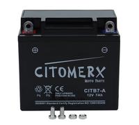 Batterie gel CIT YB7-A, 12 V 7 Ah, pôle positif à gauche, DIN 50813