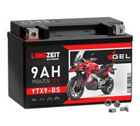 Batterie GEL moto longue durée YTX9-BS 9Ah 12V 50812 ETX9-BS GTX9-BS CTX9-BS 8Ah