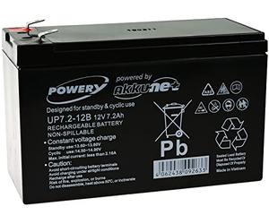 Batterie gel net plomb Type de batterie compatible avec Panasonic LCD r127r2pg1 12 V 7,2 Ah, 12 V, plomb-acide