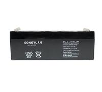 Batterie Gel Plomb 12V 2,2Ah SY2.2-12 sans Entretien Connecteurs Faston 187 pour Alarmes UPS Jouets Électriques