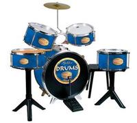 Reig Musicales Battery Golden Drums With Sidewalk 75x68x54 Cm Bleu