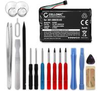 Batterie GPS Compatible avec Garmin Edge 810,Edge Touring Plus,nüvi 2495LMT (1200mAh,3.7V) + kit d'outils Batterie de Remplacement 361-00035-03