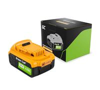 Batterie Green Cell 18V 4Ah Li-ION pour Outils Électroportatifs DeWalt XR - Remplacement de Haute Qualité, Performant et Fiable DCB182 DCB184, avec Indicateur de Charge LED