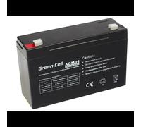 Batterie Green Cell AGM 6V 12Ah (VRLA) AGM01 - 12000mAh, 1.65kg, 151x94x50mm, Compatible UPS, jouets électriques, alarmes, systèmes de surveillance.