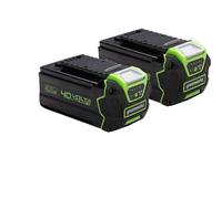 Greenworks Batteries lithium-ion G40BK4X 40 V 4 Ah – Lot de 2, LED 3 étapes