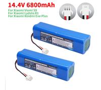 Batterie H18650CH-4S2P pour aspirateur Robot Arnagar S8 Pro /Arnagar S9 /Realme TechLife, mise à niveau 14.4V, 5200mAh/6800mAh/8000mAh 8000mAh