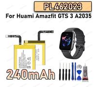 Batterie haute capacité PL462023 pour Huami GTS 3 A2035, nouvelle pièce de rechange premium avec une longue durée de vie et une alimentation stable A2035