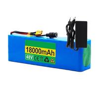 Batterie Haute Puissance 48 V 18 Ah 13S5P for vélo électrique, Scooter, Fauteuil Roulant, Voiture, Moto, vélo électrique, Rechargeable et étanche, avec Chargeur et BMS(Xt60)